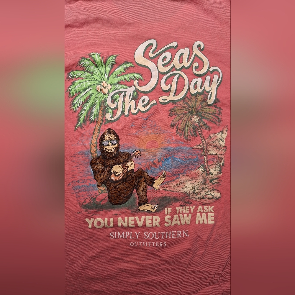 Simply Southern Seas The Day‎ T Shirt Tee Size Small Used - Picture 5 of 5